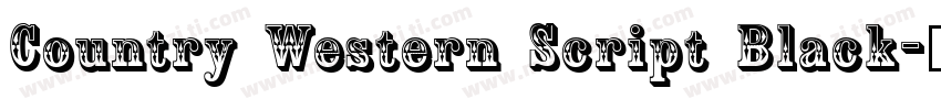 Country Western Script Black字体转换